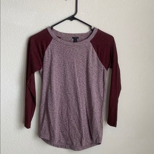 J Crew Baseball Tee